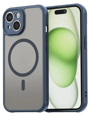 Produktbild von Techsuit – HaloFrost II MagSafe Schutzhülle für iPhone 15 Plus – dunkelblau