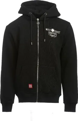 Produktbild von West Coast Choppers Motorcycle Co. Zip Hoodie Farbe: Schwarz, Grösse: S
