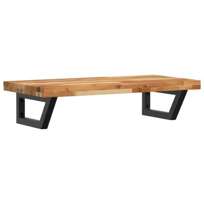 Produktbild von Waschbeckenregal Wandmontage Stahl und Akazienholz