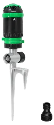 Produktbild von Gartenregner, Metall-Spike-Basis, 5 Sprühmuster, Sprühdurchmesser 24,4 m, für Rasen