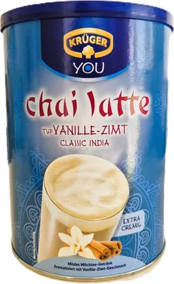 Produktbild von Krüger Chai Latte Classic India Vanille Zimt Kaffeepulver 450g