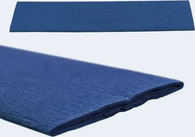 Produktbild von Feinkrepp-Papier 32g/qm 50cmx250cm im Polybeutel saphirblau