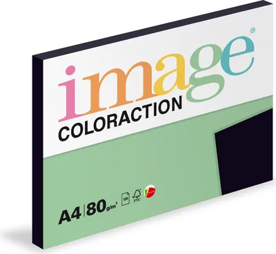 Image de Papier xérographique COULEUR - noir / 100 feuilles