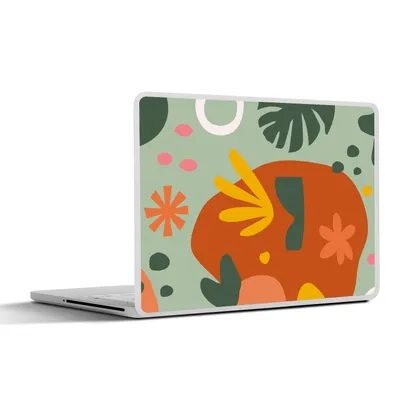 Produktbild von MuchoWow® Laptop Aufkleber Sticker Cover Monstera - Pflanzen - Muster 25x18 cm - Laptop-Deko