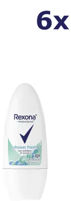 Produktbild von 6x Rexona Deo Roll-on - Shower Fresh 50 ml