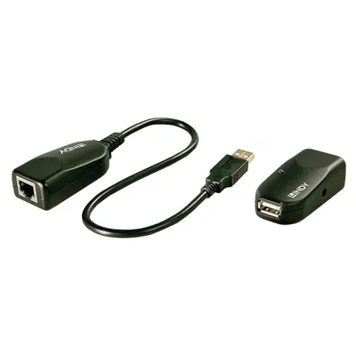 Obrázok produktu pre Lindy USB 2.0 CAT5 Extender (vysielacia a prijímacia jednotka)