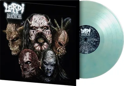 Productafbeelding van Lordi: Deadache (180g) (Beperkte, genummerde editie) (Transparant blauw en wit gemarmerde vinylplaat)