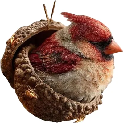 Produktbild von Waldtier-Eichel-Ornamente aus Acryl, niedliche Weihnachtsbäume zum Aufhängen, rustikale Heimdekoration, Weihnachtsgeschenk für Tierliebhaber