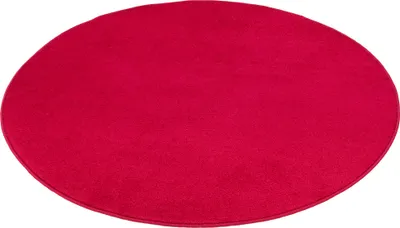 Produktbild von Velours Kinderteppich Joy Kids Rot Rund, Größe:400 cm Rund