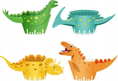 Produktbild von Cupcake-Förmchen, Muffins, Cupcakes, DINOSAURIER, 8 Stk.