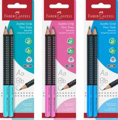 Zdjęcie produktu dla Ołówek Faber-Castell Jumbo Grip Two Tone 2xBS BK
