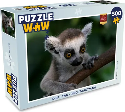 Obrázek produktu pro MuchoWow MuchoWow® Puzzle 500 ks Zvíře - Větev - Lemur kroužkovaný