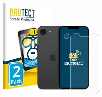 Produktbild von 2x Für Apple iPhone 17e (Display+Kamera) Schutzfolie BROTECT Displayschutz Display Schutz Folie Klar Transparent