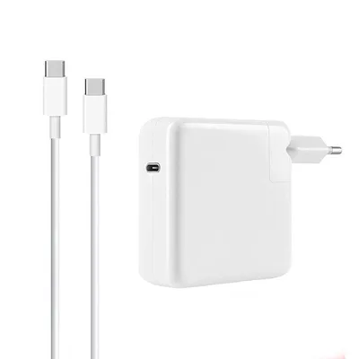 Immagine prodotto di Caricabatterie da rete per MacBook da 61 W con cavo USB-C da 2 m LinQ Bianco