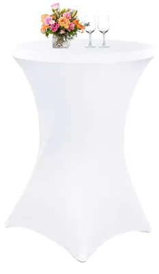 Produktbild von Cocktailtischdecke WEISS 80 cm