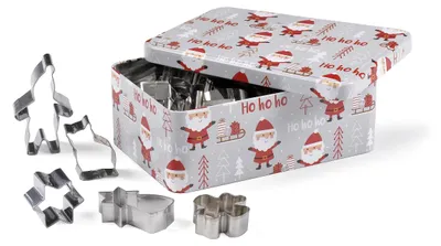 Image de Boîte Métal 25 Emporte-pièces - Père-noël - Patisse