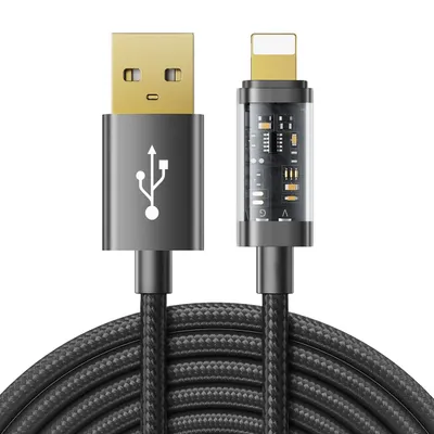 Image de Câble USB Joyroom Lightning 2M 20W Noir KP22404