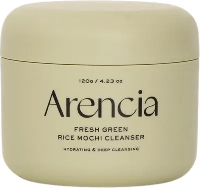 Image de ARENCIA - Pâte nettoyante visage au mochi de riz vert frais, 120 g