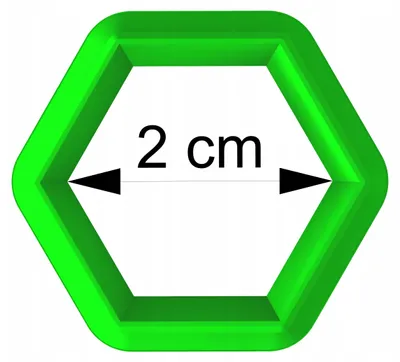 Produktbild von Cookie Monster Hexagon 2 Gebäckausstecher Geometrische Form