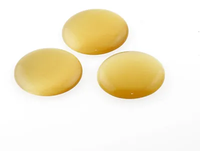 Produktbild von Vintageparts Cabochons Cateyeglas sand rund 20 mm, 4 Stück