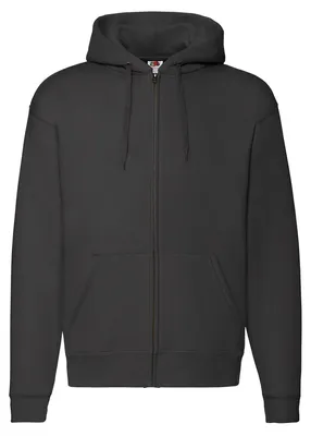 Produktbild von Fruit of the Loom - "Premium" Hoodie mit durchgehendem Reißverschluss für Herren FK2896 (M) (Schwarz)