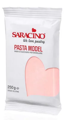 Zdjęcie produktu dla Masa cukrowa do modelowania różowa Light Baby Pink Model Paste 250g - Saracino