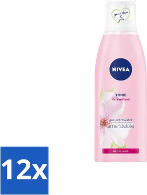 Produktbild von NIVEA - Gesichtswasser - Essentials Soothing Tonic - Für trockene & empfindliche Haut - Mit Mandelöl & Hydramin - 200 ml - Vorteilspack - 12 Stücke
