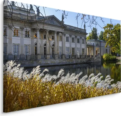 Zdjęcie produktu dla Obraz Warszawa pałac widok JESIEŃ Ozdoba ścienna idealna do Salonu 3D 70x50cm