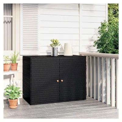 Produktbild von Gartenschrank aus Poly Rattan für Balkon und Terrasse