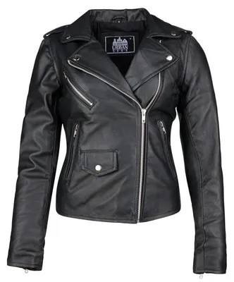 Produktbild von URBAN 5884 Damen Lederjacke aus echtem Lammleder – AMY, Schwarz, S