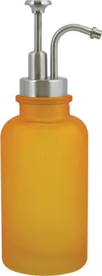 Produktbild von Spirella Seifenspender Yoko" | mit Edelstahlpumpe | Desinfektionsspender | Glas | 300ml | Langliebig und Robust | Gelb