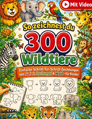 Produktbild von So zeichnest du 300 Wildtiere