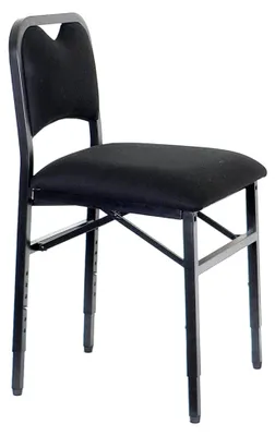 Produktbild von Höhenverstellbarer Klappstuhl, gepolstert und ergonomisch - VIVO, Schwarz (M)