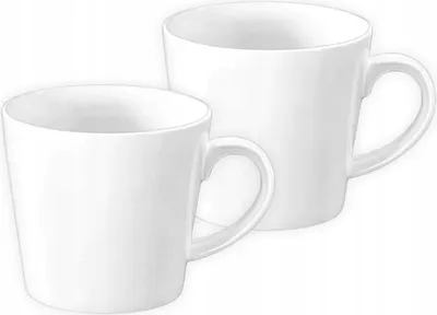 Produktbild von Wilmax Tasse 280 ml 2er-Set Weiß aus Porzellan