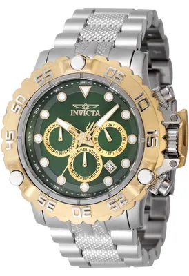 Immagine prodotto di Invicta Subaqua - Poseidon 47183 Orologio da Uomo - Movimento al Quarzo - Acciaio Inossidabile con Quadrante Verde - 55 mm