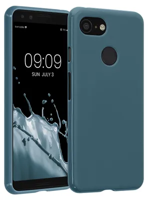 Produktbild von kwmobile Hülle für Google Pixel 3 TPU Case - Handyhülle unterstützt kabelloses Laden, flexible Schutzhülle, gummiertes Cover in Dunkler Schiefer