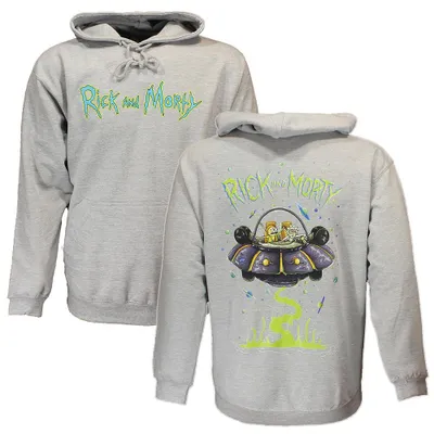 Zdjęcie produktu dla Bluza z kapturem Rick and Morty „Spacecruiser” – szara – rozmiar XXL