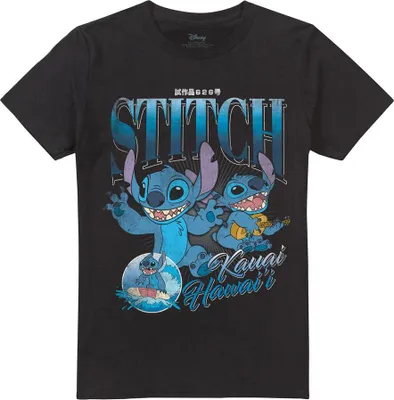 Produktbild von Lilo & Stitch - "Homage" T-Shirt für Herren/Damen Uni TV19862 (XL) (Schwarz)