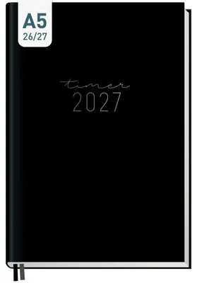 Produktbild von Chäff-Timer 2026/2027 / 17 Monate / A5 / Black Edition / Häfft-Verlag