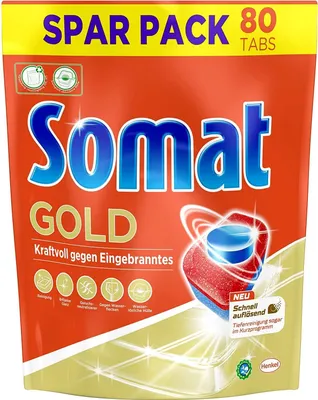 Produktbild von Somat Tabs 12 Gold mit Tiefenreinigung Sparpack 80 Stück 1 Pack