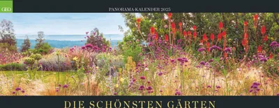 Produktbild von GEO Panorama: Die schönsten Gärten 2025 - Panorama-Kalender - Wand-Kalender - Groß-Format - Bildkalender - 120x50 cm