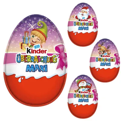 Produktbild von kinder Überraschung Maxi Rosa-Ei 'Youmitik'