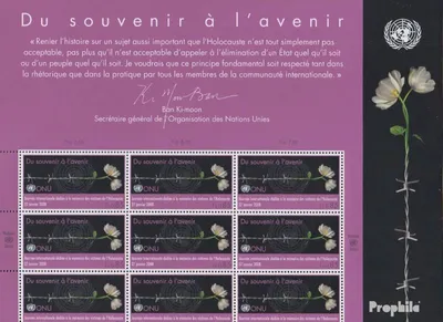 Produktbild von Briefmarken UNO - Genf 2008 Mi 587Klb Kleinbogen (kompl.Ausg.) postfrisch Holocaust-Gedenktag