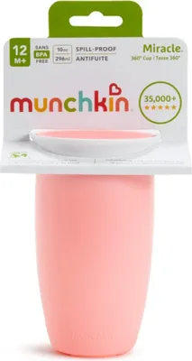 Productafbeelding van Munchkin Miracle 360° Beker Roze (296 ml)