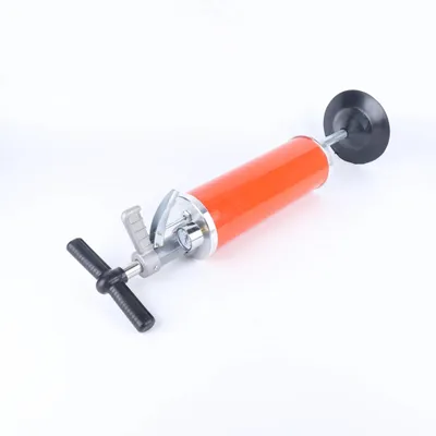 Immagine prodotto di Pulitore per tubi e scarichi ad aria compressa - Apparecchio manuale - Per scarichi da 10 cm - Max. 0,7 MPa - Tubo flessibile 60 cm - Cilindro 11,8×35 cm - WC/lavandino/vasca da bagno