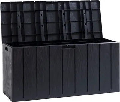 Image de Coffre de Jardin, Résine, MULTIBOX BRAVO, Gris Anthracite, 270L, 117,5x45x56 cm