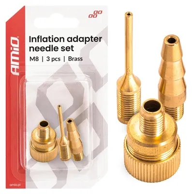 Immagine prodotto di Set adattatori per gonfiaggio M8 Amio-04502