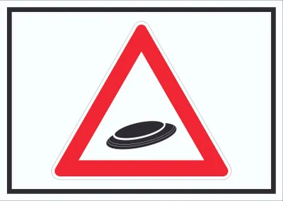 Produktbild von Achtung Frisbee Schild Symbol A2 (420x594mm)