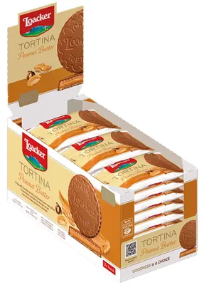 Produktbild von Loacker Tortina Peanut Butter 24x21g