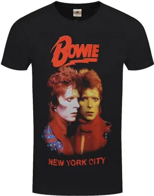 Immagine prodotto di David Bowie - Maglietta "New York City" per uomo/donna Unisex RO1709 (XL) (Nero)